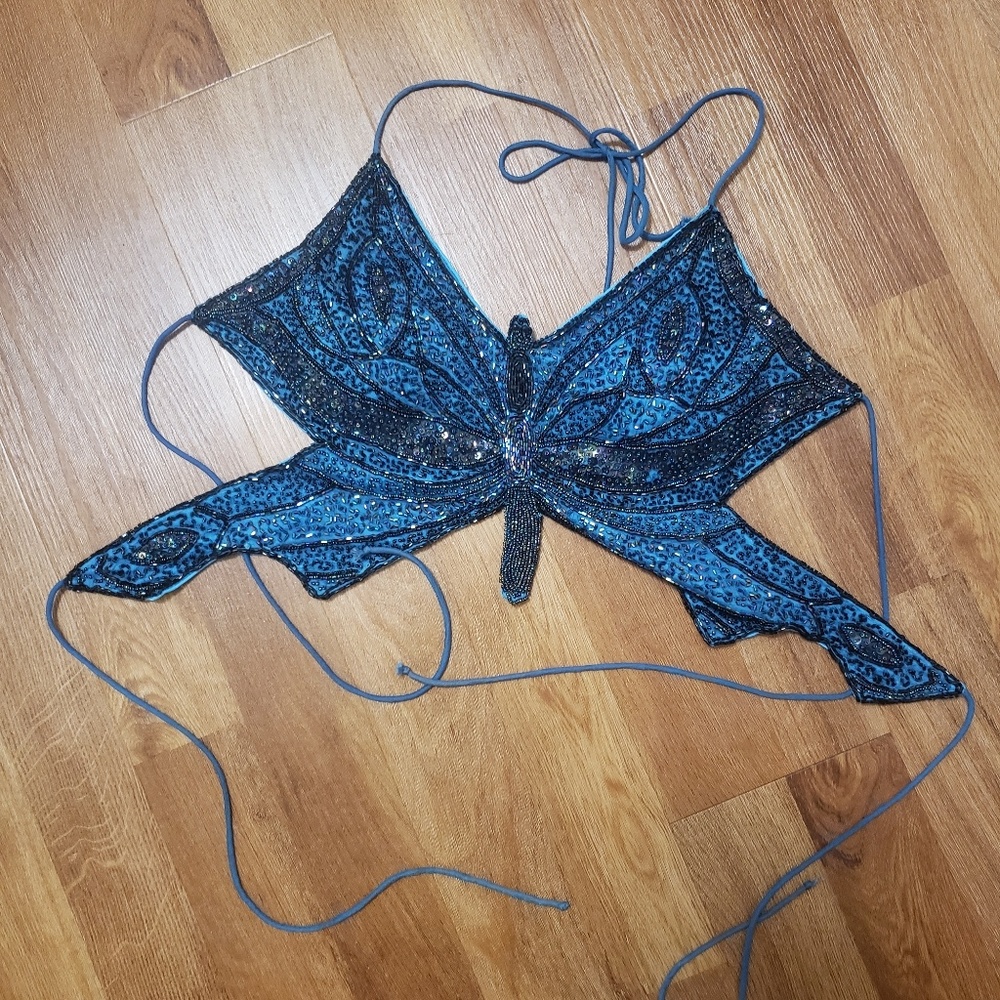 Butterfly Beaded Festival Top